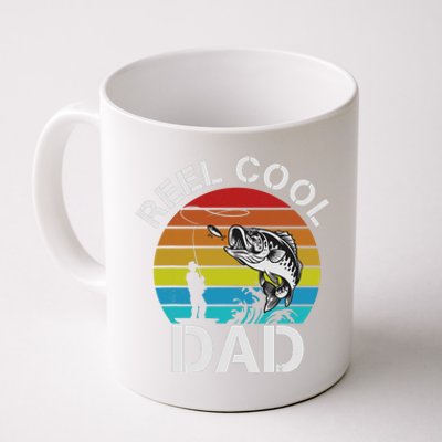 Funny Fishing Dad Funny Reel Cool Fish Fisherman Coffee Mug