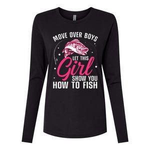 Funny Fishing Design For Fisherman Fishing Lover Womens Cotton Relaxed Long Sleeve T-Shirt