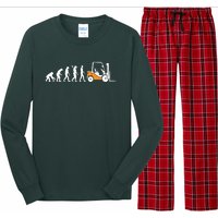 Funny Forklift Driver Art For Men Women Forklift Operator Long Sleeve Pajama Set