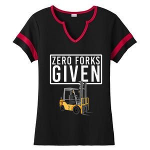 Funny Forklift Driver Art For Men Women Forklift Operator Ladies Halftime Notch Neck Tee