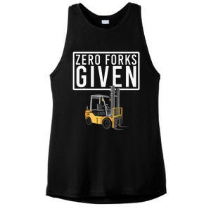 Funny Forklift Driver Art For Men Women Forklift Operator Ladies PosiCharge Tri-Blend Wicking Tank