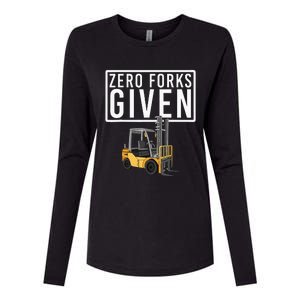 Funny Forklift Driver Art For Men Women Forklift Operator Womens Cotton Relaxed Long Sleeve T-Shirt