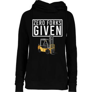 Funny Forklift Driver Art For Men Women Forklift Operator Womens Funnel Neck Pullover Hood