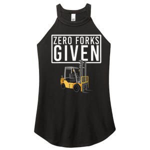 Funny Forklift Driver Art For Men Women Forklift Operator Women's Perfect Tri Rocker Tank