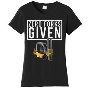 Funny Forklift Driver Art For Men Women Forklift Operator Women's T-Shirt