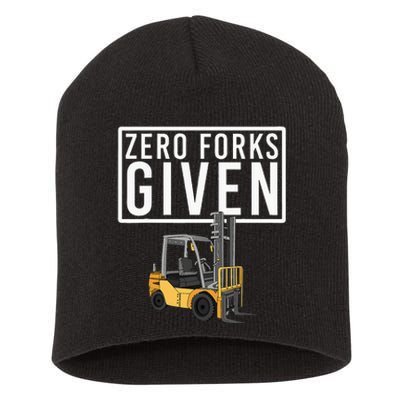 Funny Forklift Driver Art For Men Women Forklift Operator Short Acrylic Beanie