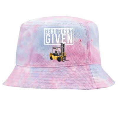 Funny Forklift Driver Art For Men Women Forklift Operator Tie-Dyed Bucket Hat