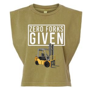 Funny Forklift Driver Art For Men Women Forklift Operator Garment-Dyed Women's Muscle Tee