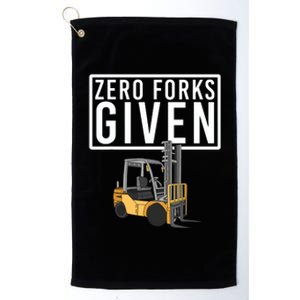 Funny Forklift Driver Art For Men Women Forklift Operator Platinum Collection Golf Towel