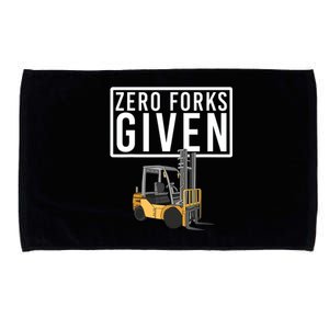 Funny Forklift Driver Art For Men Women Forklift Operator Microfiber Hand Towel