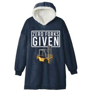 Funny Forklift Driver Art For Men Women Forklift Operator Hooded Wearable Blanket