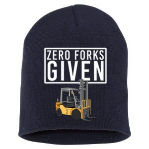 Funny Forklift Driver Art For Men Women Forklift Operator Short Acrylic Beanie