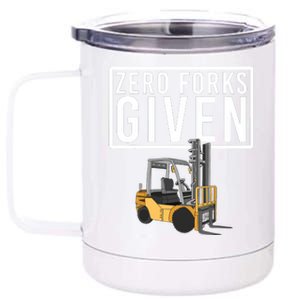 Funny Forklift Driver Art For Men Women Forklift Operator 12 oz Stainless Steel Tumbler Cup