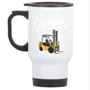 Funny Forklift Driver Art For Men Women Forklift Operator Stainless Steel Travel Mug