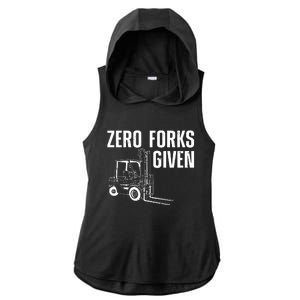 Funny Forklift Driver Art For Men Women Forklift Operator Ladies PosiCharge Tri-Blend Wicking Draft Hoodie Tank