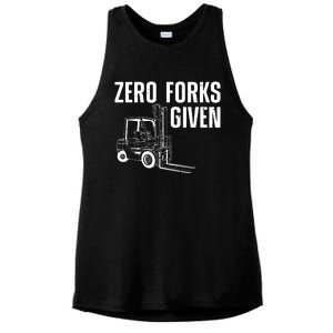 Funny Forklift Driver Art For Men Women Forklift Operator Ladies PosiCharge Tri-Blend Wicking Tank