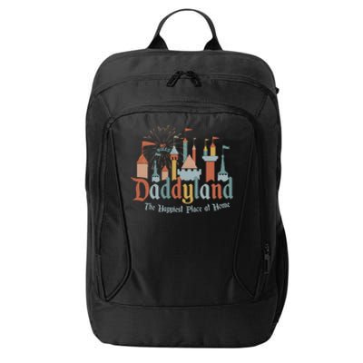 Funny FatherS Day Daddyland Papa Dad City Backpack