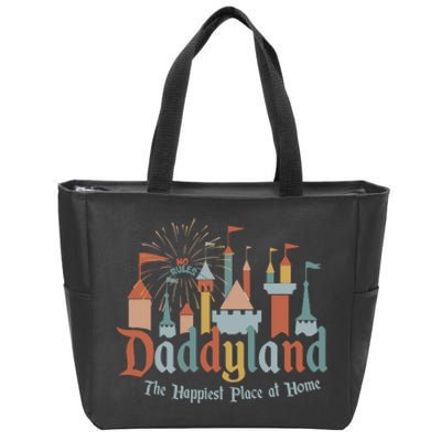 Funny FatherS Day Daddyland Papa Dad Zip Tote Bag