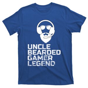 Funny Fathers Day Gaming Gift For Uncle Bearded Uncle Gamer Gift T-Shirt