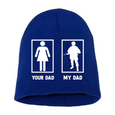 Funny Father's Day Soldier Motif Bundeswehr Gift Short Acrylic Beanie