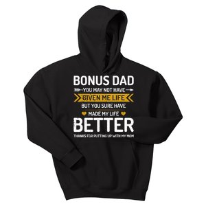 Funny FatherS Day Bonus Dad Gifts From Daughter Son Wife Kids Hoodie