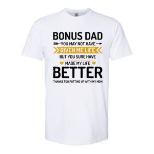 Funny FatherS Day Bonus Dad Gifts From Daughter Son Wife Softstyle CVC T-Shirt