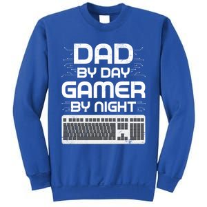 Funny Fathers Day Gaming Gift Dad By Day Gamer By Night Gift Sweatshirt