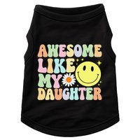 Funny FatherS Day Awesome Like My Daughter Retro Groovy Dad Doggie Tank