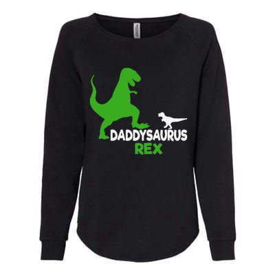 Funny Fathers Day Gift Idea Daddysaurus Rex Womens California Wash Sweatshirt