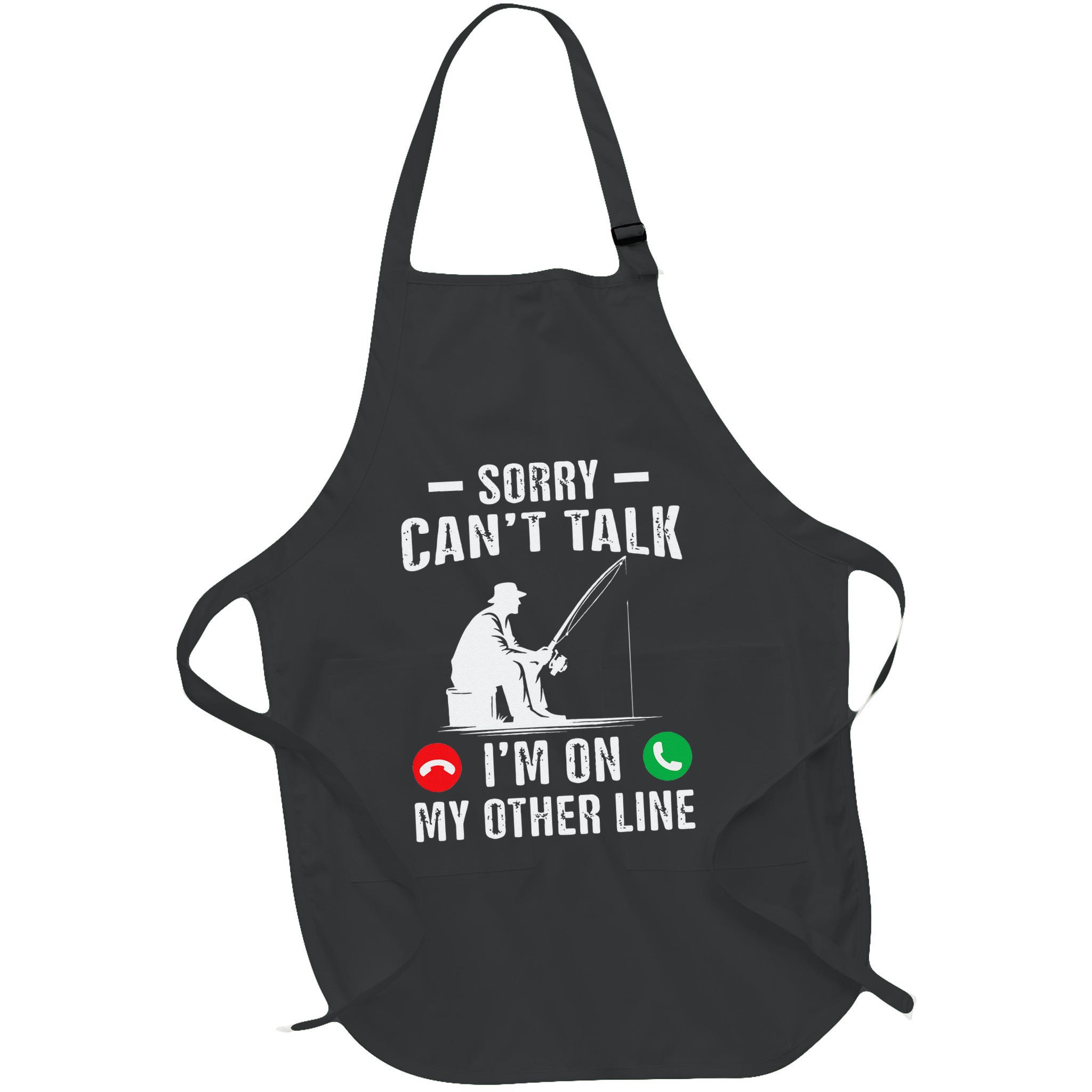 Funny Fishing Dad Funny Reel Cool Fish Bass Fishing Apron