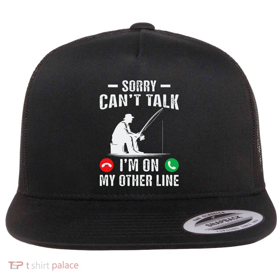 Funny Fishing Dad Funny Reel Cool Fish Bass Fishing Flatbill Hat