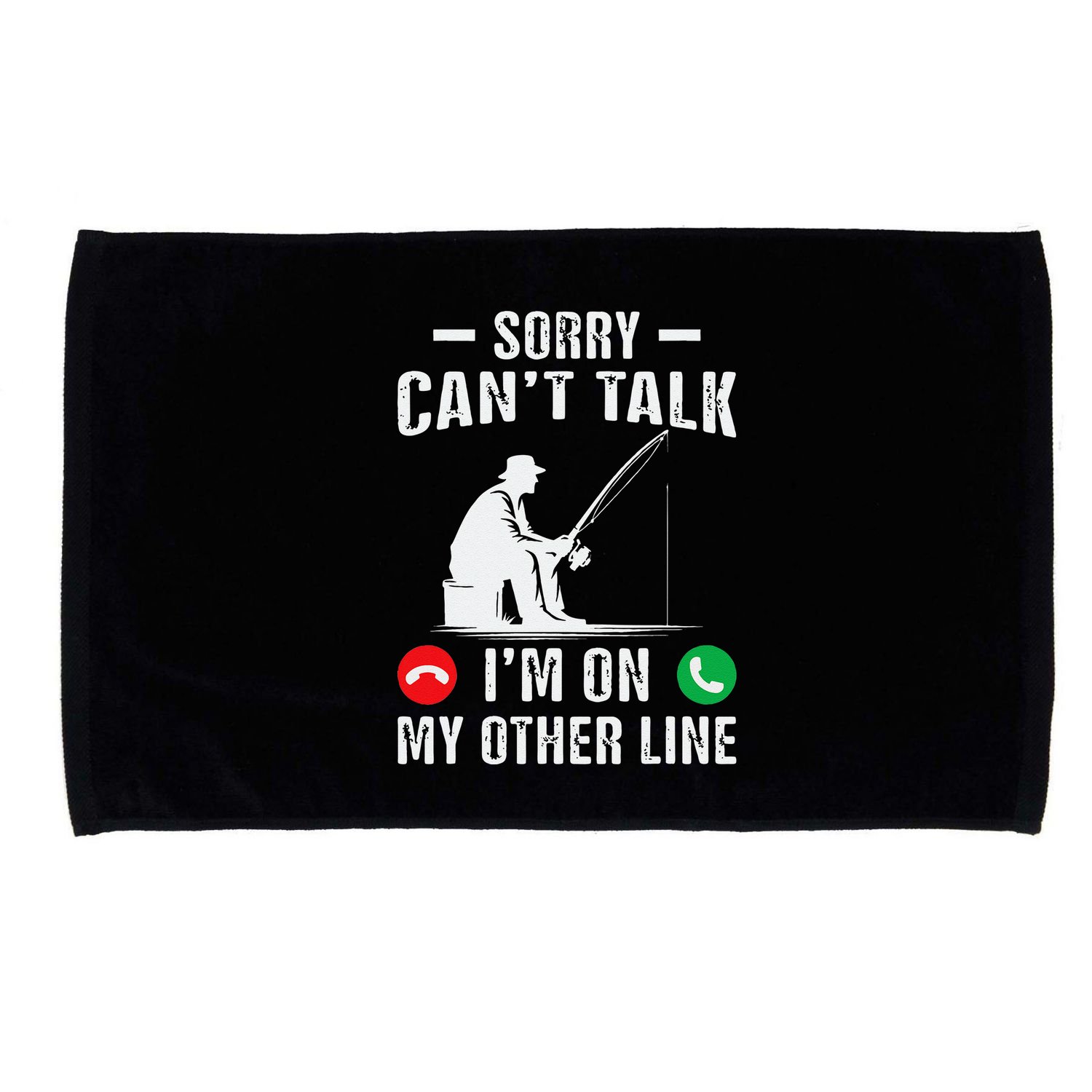 Funny Fishing Dad Funny Reel Cool Fish Bass Fishing Microfiber Hand Towel