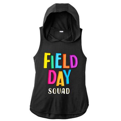 Field Fun Day Squad School Trip Vibes Teachers Ladies PosiCharge Tri-Blend Wicking Draft Hoodie Tank