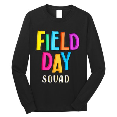 Field Fun Day Squad School Trip Vibes Teachers Long Sleeve Shirt