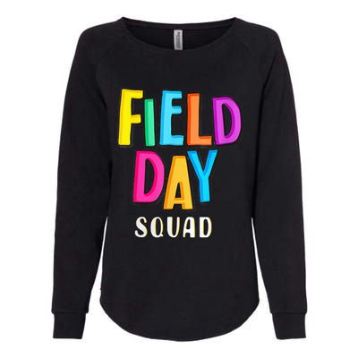 Field Fun Day Squad School Trip Vibes Teachers Womens California Wash Sweatshirt