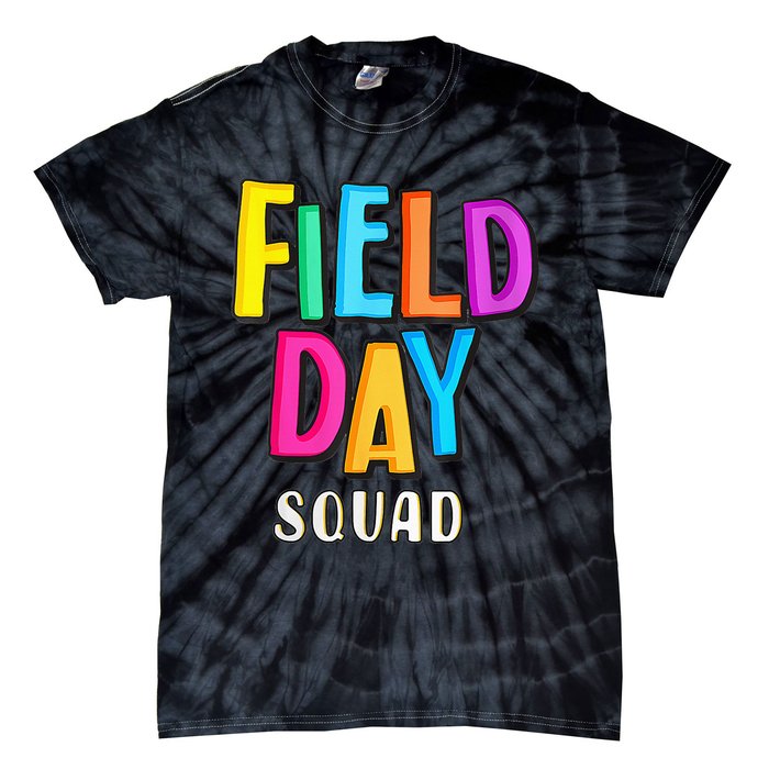 Field Fun Day Squad School Trip Vibes Teachers Tie-Dye T-Shirt