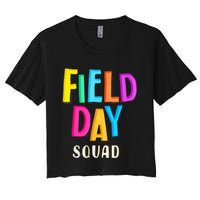 Field Fun Day Squad School Trip Vibes Teachers Women's Crop Top Tee