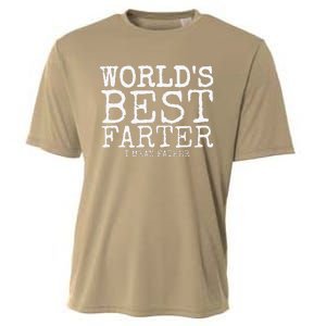 Funny Fathers Day Gifts Worlds Best Farter I Mean Cooling Performance Crew T-Shirt