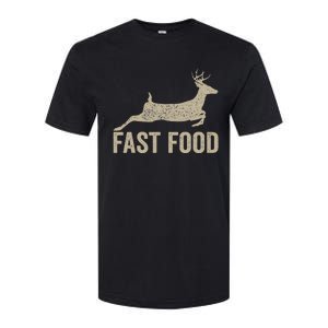 Fast Food Deer Hunter Funny Hunting Softstyle CVC T-Shirt