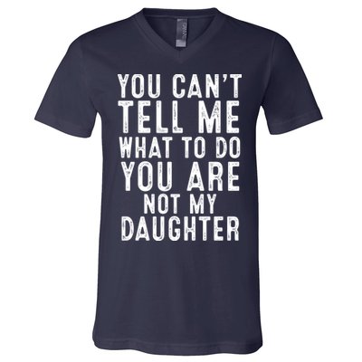 Funny Father Daddy Gift From Daughter Fathers Day Dad V-Neck T-Shirt