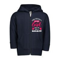 Fantasy Football Draft Party Kit Real Wo Cute Retro Sport Toddler Zip Fleece Hoodie