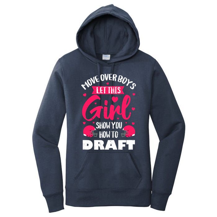 Fantasy Football Draft Party Kit Real Wo Cute Retro Sport Women's Pullover Hoodie