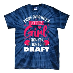 Fantasy Football Draft Party Kit Real Wo Cute Retro Sport Tie-Dye T-Shirt