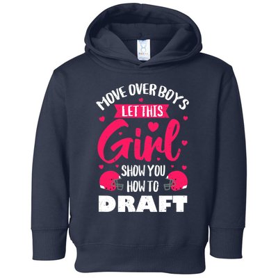 Fantasy Football Draft Party Kit Real Wo Cute Retro Sport Toddler Hoodie