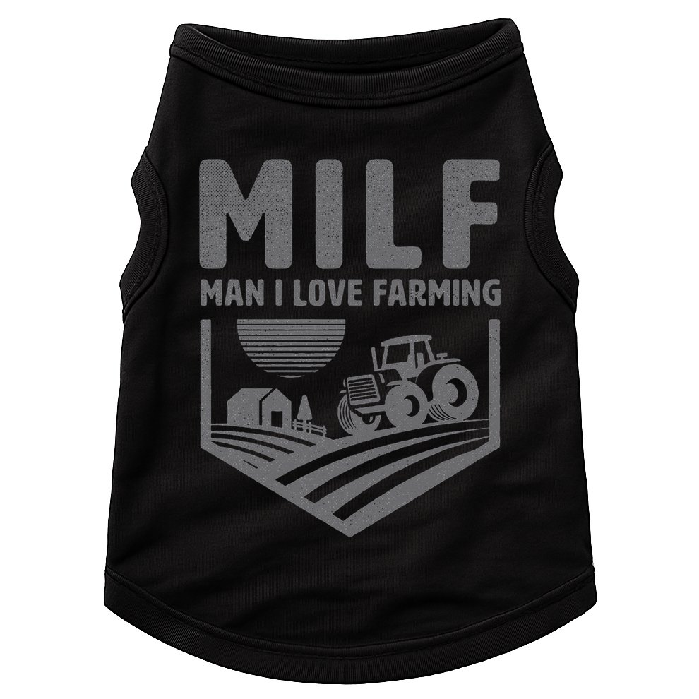 Funny Farm Dad Joke Farmer Mom Man I Love Farming Doggie Tank