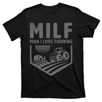 Funny Farm Dad Joke Farmer Mom Man I Love Farming T-Shirt