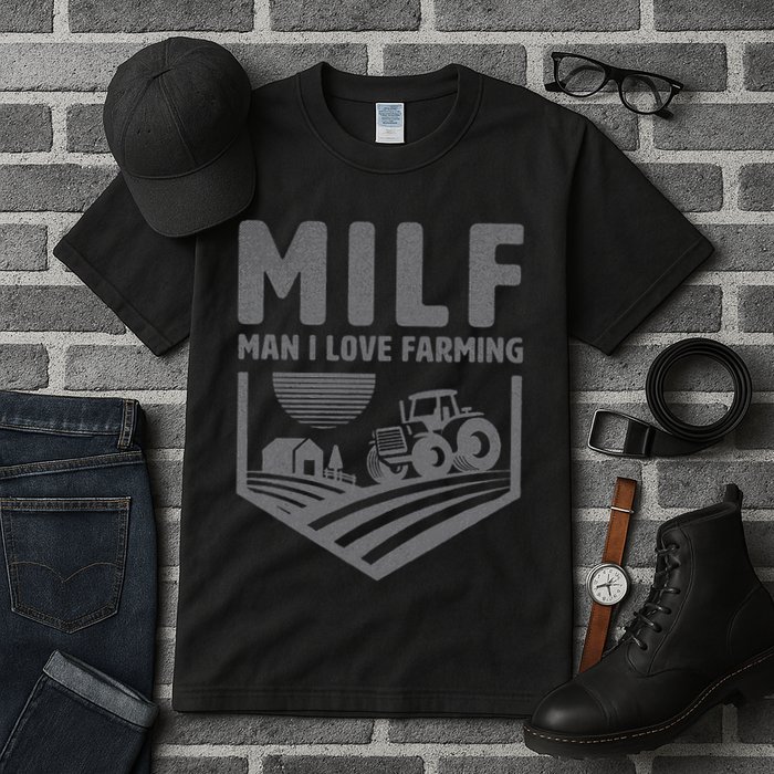 Funny Farm Dad Joke Farmer Mom Man I Love Farming Tall T-Shirt