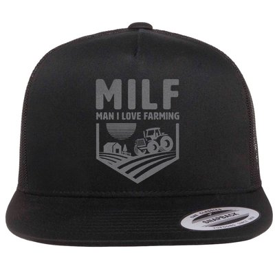 Funny Farm Dad Joke Farmer Mom Man I Love Farming Flatbill Hat