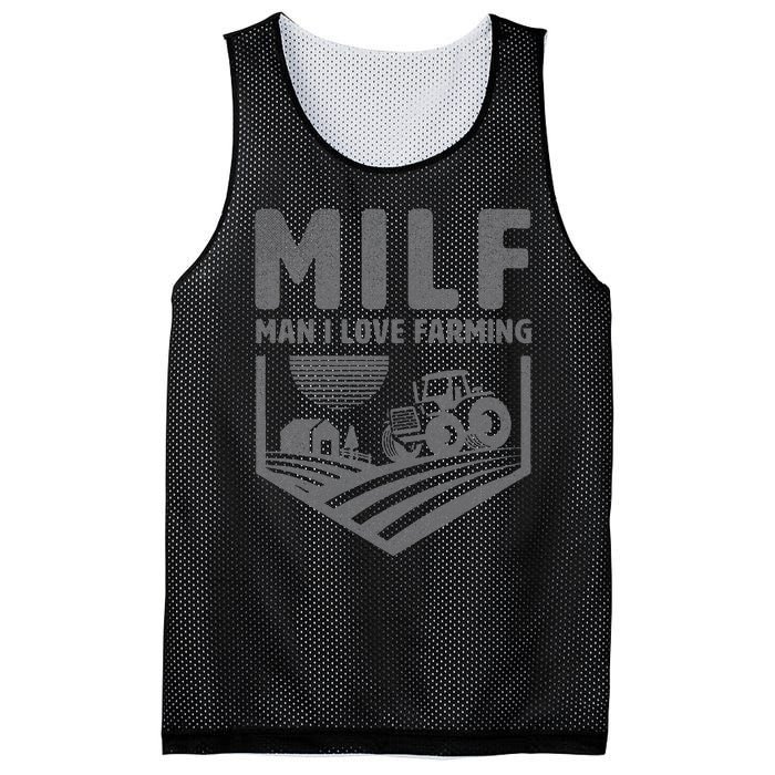 Funny Farm Dad Joke Farmer Mom Man I Love Farming Mesh Reversible Basketball Jersey Tank