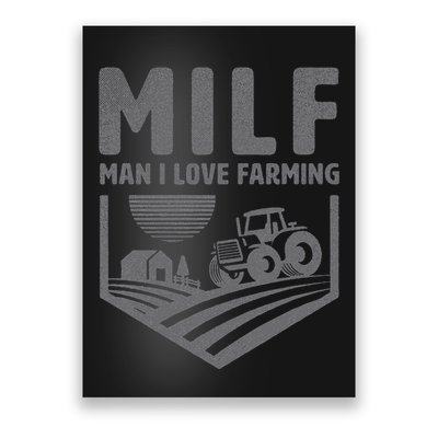 Funny Farm Dad Joke Farmer Mom Man I Love Farming Poster